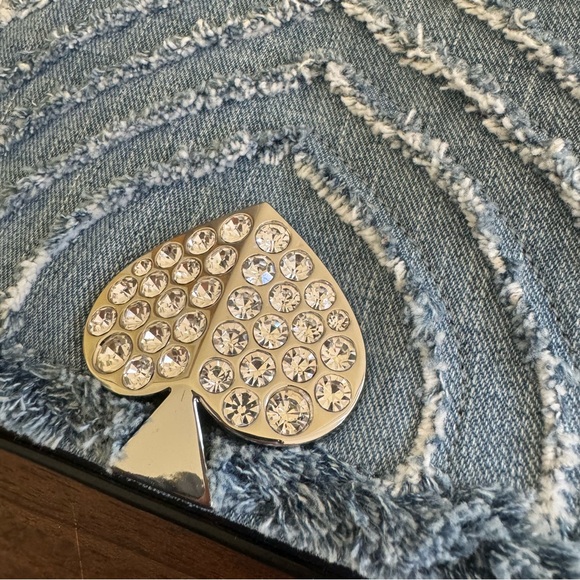 Kate Spade Amelia Denim Jewel Convertible Crossbody Bag NWOT - Picture 4 of 16